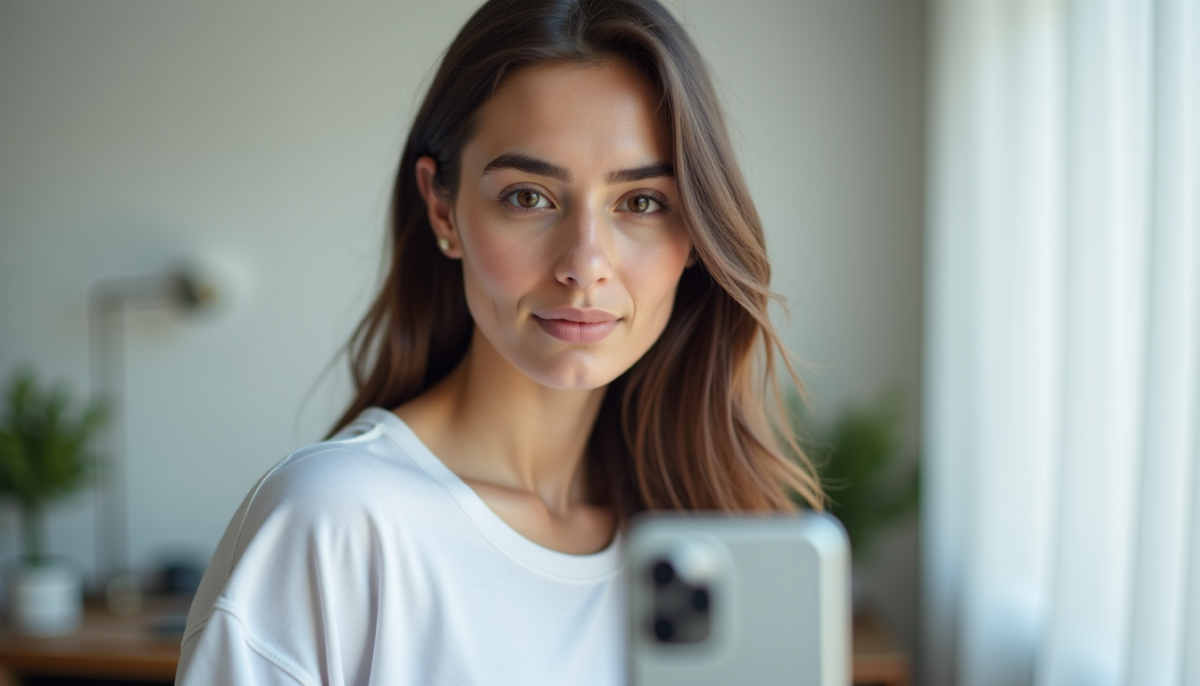 Selfie, cadrage buste et lumière de face : préparer son envoi avec photorizz.com Selfie, cadrage buste et lumière de face : préparer son envoi avec photorizz.com